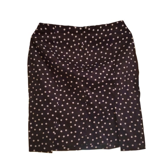 Elliot London Women’s Black White Polka Dot Straight Cotton Lycra Stretchy Skirt - Picture 2 of 7